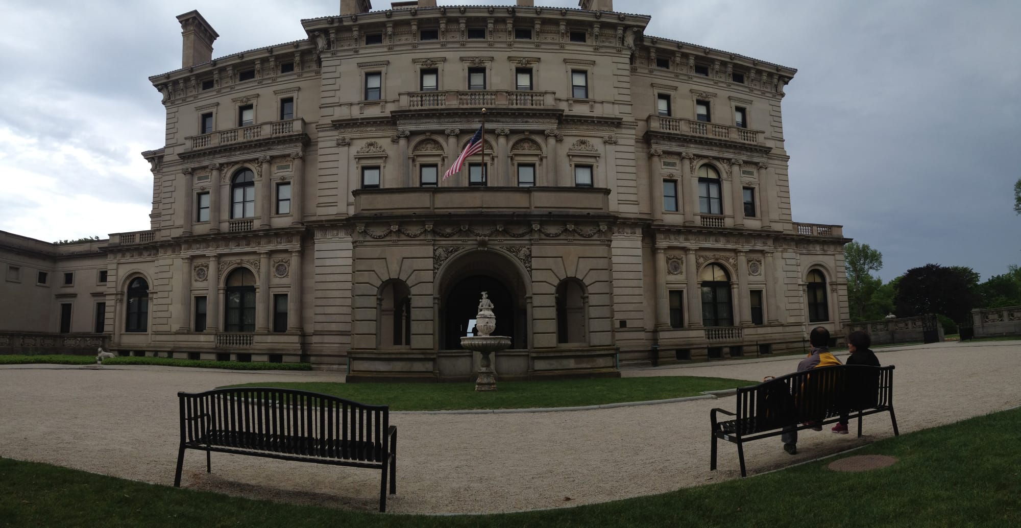 Front of The Breakers Mansion