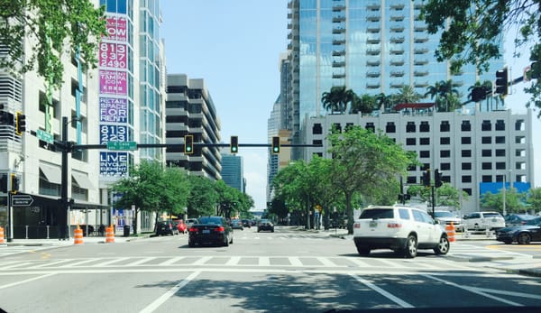 Traffic on street