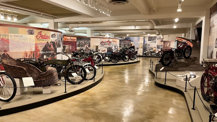 motorcycles, old cars, gallery, showroom